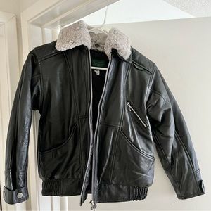 Lorraine-James Kids Real Leather Jacket - size 10/11 large
